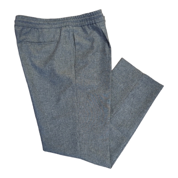 Alfani Men's Pleated Drawstring Lightweight Gray Pants Size L - Picture 8 of 11